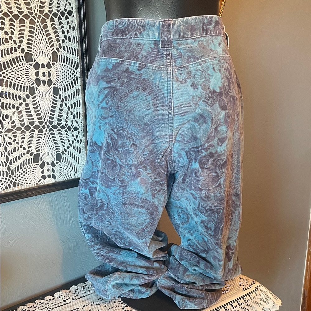 St. John's Bay Blue and Purple Straight Leg Jeans - Picture 2 of 7